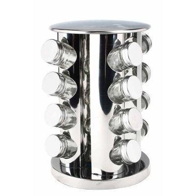 FIVE SIMPLY SMART Etag&egrave;re rotative pour pots &agrave; &eacute;pices - avec 16 pots