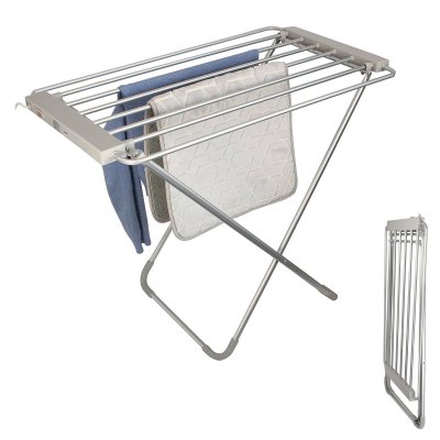 FISHTEC Etendoir S&eacute;choir &agrave; Linge Electrique - 8 Barres