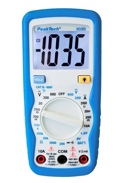 PAS DE MARQUE ETT - Multim&egrave;tre num&eacute;rique PeakTech 1035