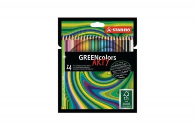 STABILO Etui carton x 24 crayons de couleur greencolors arty