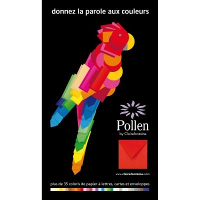 CLAIREFONTAINE Etui de 20 enveloppes - POLLEN - 120g - 114 mm x 162 mm - Jaune Soleil