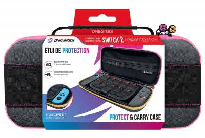 ONIVERSE Etui De Protection Et Transport -  - Zipper Rose/jaune