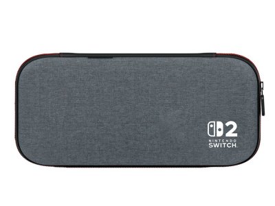 POWER A Etui de protection gaming PowerA Slim Gris chin&eacute; fonc&eacute; pour Nintendo Switch&trade; 2 
