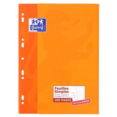 OXFORD Etui feuillets  200 Pages Q5