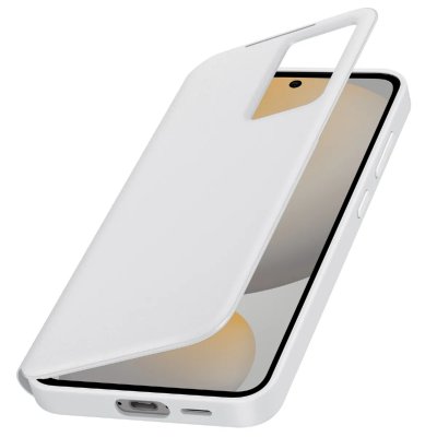 SAMSUNG Etui Folio Clear View Cover avec porte-carte pour  Galaxy S24 FE Blanc 
