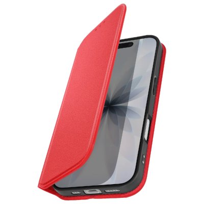 AVIZAR Etui Folio pour iPhone 17 avec Porte-cartes et Fonction Support Rouge
