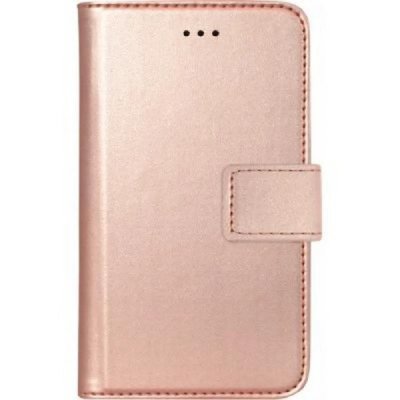 BIGBEN CONNECTED Etui folio universel rose m&eacute;tal taille s 