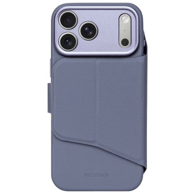 DECODED Etui MagSafe pour iPhone 17 Pro Max en Silicone Textur&eacute; Antichoc Anti-salet&eacute; Bleu