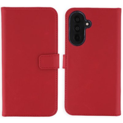 SELENCIA Etui portefeuille en cuir v&eacute;ritable pour Samsung Galaxy A37 (5G) - Rouge