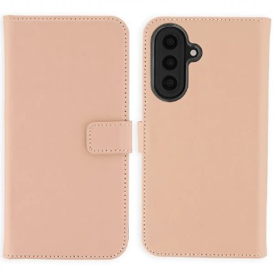SELENCIA Etui portefeuille en cuir v&eacute;ritable pour Samsung Galaxy A57 (5G) - Rose clair
