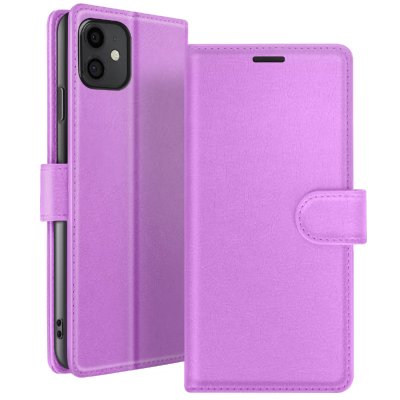 ZANAE Etui Portefeuille pour iPhone 11 Support et Languette Magn&eacute;tique Zana&eacute; Violet