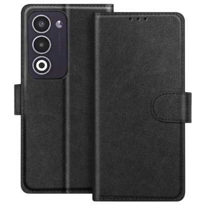 AVIZAR Etui Portefeuille pour Oppo A5 S&eacute;rie Chesterfield avec Fonction Support Noir
