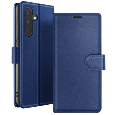 ZANAE Etui Portefeuille pour Samsung A17 Support et Languette Magn&eacute;tique Zana&eacute; Bleu nuit