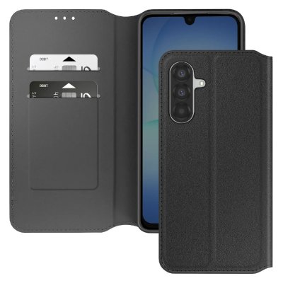 AVIZAR Etui Portefeuille pour Samsung Galaxy A17 Fonction Support et Clapet Magn&eacute;tique Noir