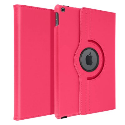AVIZAR Etui pour iPad 2021 2020 et 2019 10.2 Int&eacute;grale Support Rotatif 360&deg; Rose fuchsia