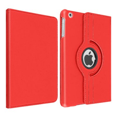 AVIZAR Etui pour iPad Mini 1 / 2 / 3 Fonction Support Rotatif 360&deg; Rouge