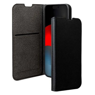 BIGBEN Etui pour iPhone 17 Folio Wallet avec Fonction Stand et Porte-cartes Noir