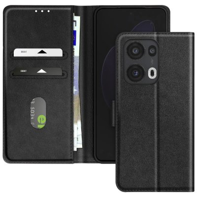 AVIZAR Etui pour Oppo Reno 13 Pro Clapet Portefeuille et Support Vid&eacute;o Noir