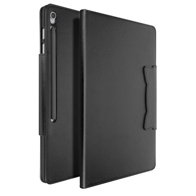 AVIZAR Etui pour Samsung Galaxy Tab S10 FE Plus Porte-Cartes Support Vid&eacute;o Noir