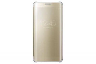 SAMSUNG Etui  Clear View Cover pour Galaxy S6 Edge+ Or