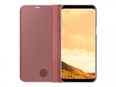 SAMSUNG Etui  Clear View Stand Rose pour Galaxy S8+