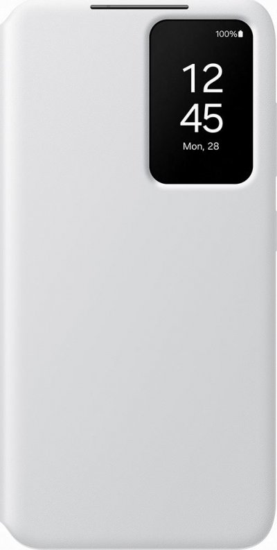 SAMSUNG Etui Smart View avec porte-carte pour Galaxy S24 Gris Clair