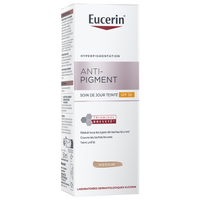 Eucerin Cr&egrave;me de jour color&eacute;e anti-pigmentaire moyenne Spf30 50 ml