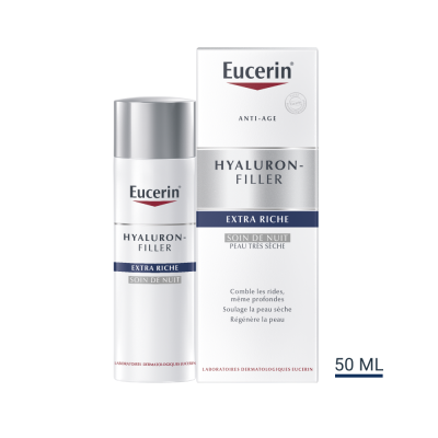 EUCERIN  Hyaluron Filler Extra riche Soin de nuit Tube de 50 ml