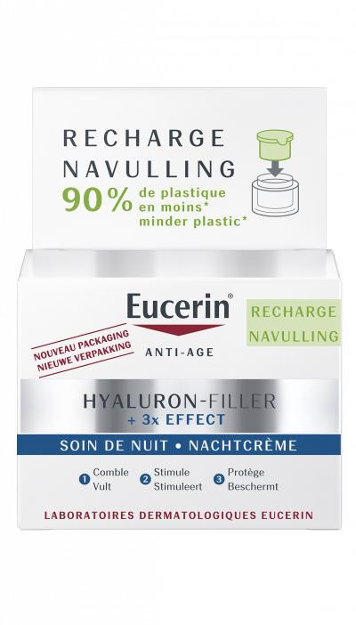 Eucerin Hyaluron Filler Recharge de cr&egrave;me de nuit anti-&acirc;ge 50 ml