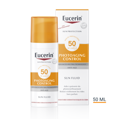 EUCERIN  Sun Protection - Fluide SPF 50+ anti-&acirc;ge flacon pompe 50ml