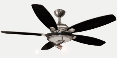 EUREM  Ventilateur plafond Milord Avec tige de 30cm 