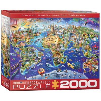 EUROGRAPHICS  - 8220-5343 - Puzzle Crazy World - 2000 pi&egrave;ces