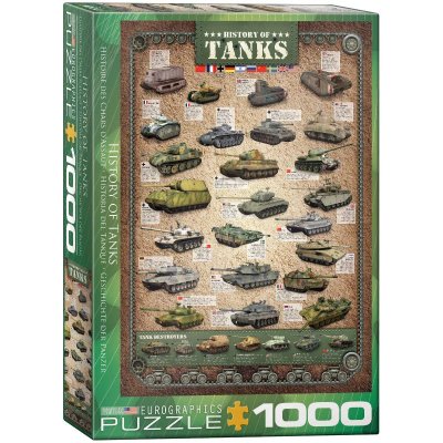 EUROGRAPHICS  Puzzle 1000 pi&egrave;ces  Histoire des tanks- - Pu