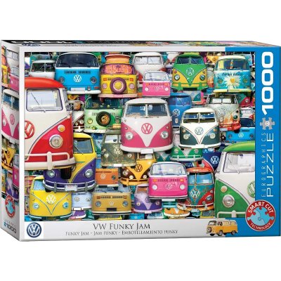 EUROGRAPHICS  Puzzle 1000 pi&egrave;ces  VW Bus funky jam- - Puzz