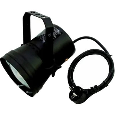 EUROLITE  T-36 pinspot noir avec lampe