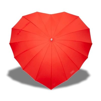 TOTALCADEAU Eurowebb Parapluie coeur rouge romantique mariage