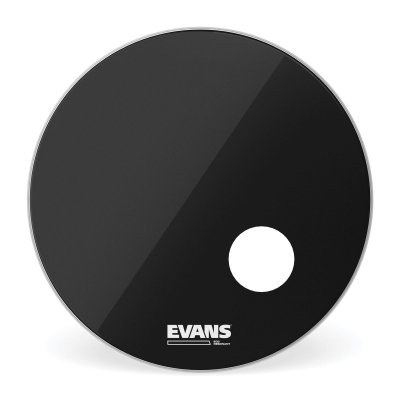 EVANS  BD22RB Peau de r&eacute;sonance de grosse caisse EQ3 22"" Noir