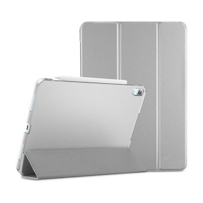 EVETANE  Coque silicone liquide pour Ipad Air 10,9"" Argent
