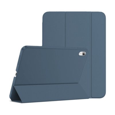 EVETANE  Etui &agrave; rabat pour Ipad Mini (2021) 6&egrave;me G&eacute;n&eacute;ration Bleu
