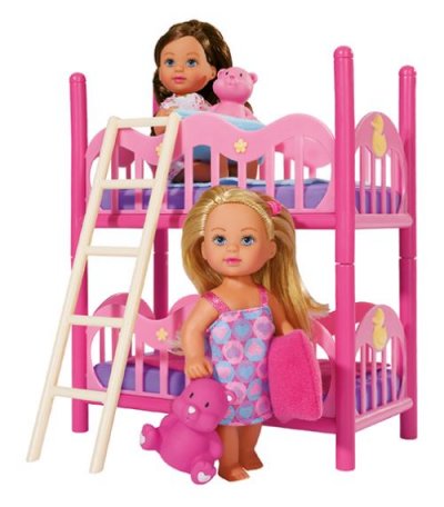 SMOBY Evi Love - Poup&eacute;e et son amie avec lit double