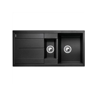 BLANCO Evier &agrave; encastrer quartz et r&eacute;sine anthracite  Metra 1.5bac