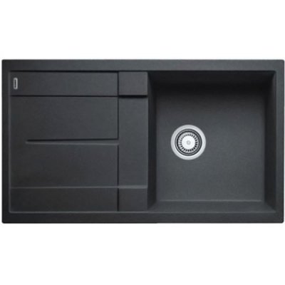 BLANCO Evier &agrave; encastrer quartz et r&eacute;sine anthracite  Metra 5s 1b1e