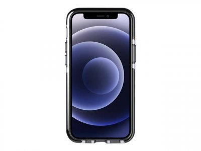 TECH21 Evo Check - Coque de protection pour t&eacute;l&eacute;phone portable - fum&eacute;e / noir - pour Apple iPhone 12 mini