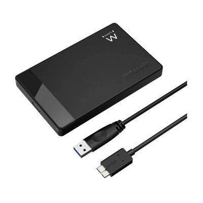 EWENT  EW7049 Bo&icirc;tier de disques de stockage Bo&icirc;tier disque dur/SSD Noir 2.5