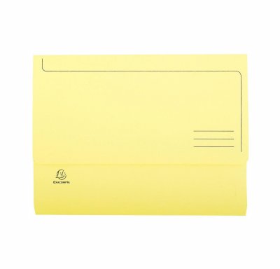EXACOMPTA  Chemise-pochette - Carte JURA 220g - Jaune - Lot de 10