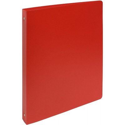 EXACOMPTA  Classeur 4 anneaux A4 Maxi Polypropyl&egrave;ne Opaque Rouge