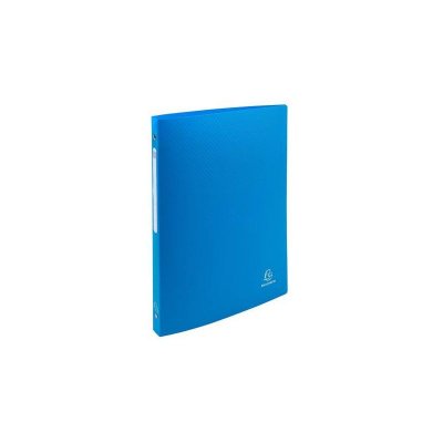 EXACOMPTA  Classeur 4 anneaux A4 Opaque Polypropyl&egrave;ne Bleu