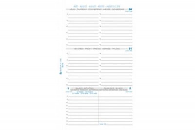 Exacompta exacompta recharge pour exatime 17, 47 feuillets notes noir