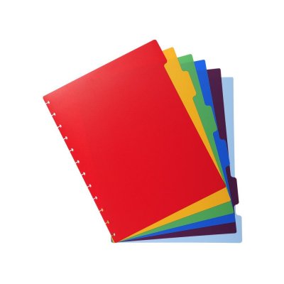 EXACOMPTA  - Intercalaires 6 Onglets Pour Porte-documents &agrave; Anneaux