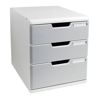EXACOMPTA  Module de classement MODULO A4, 3 tiroirs, gris